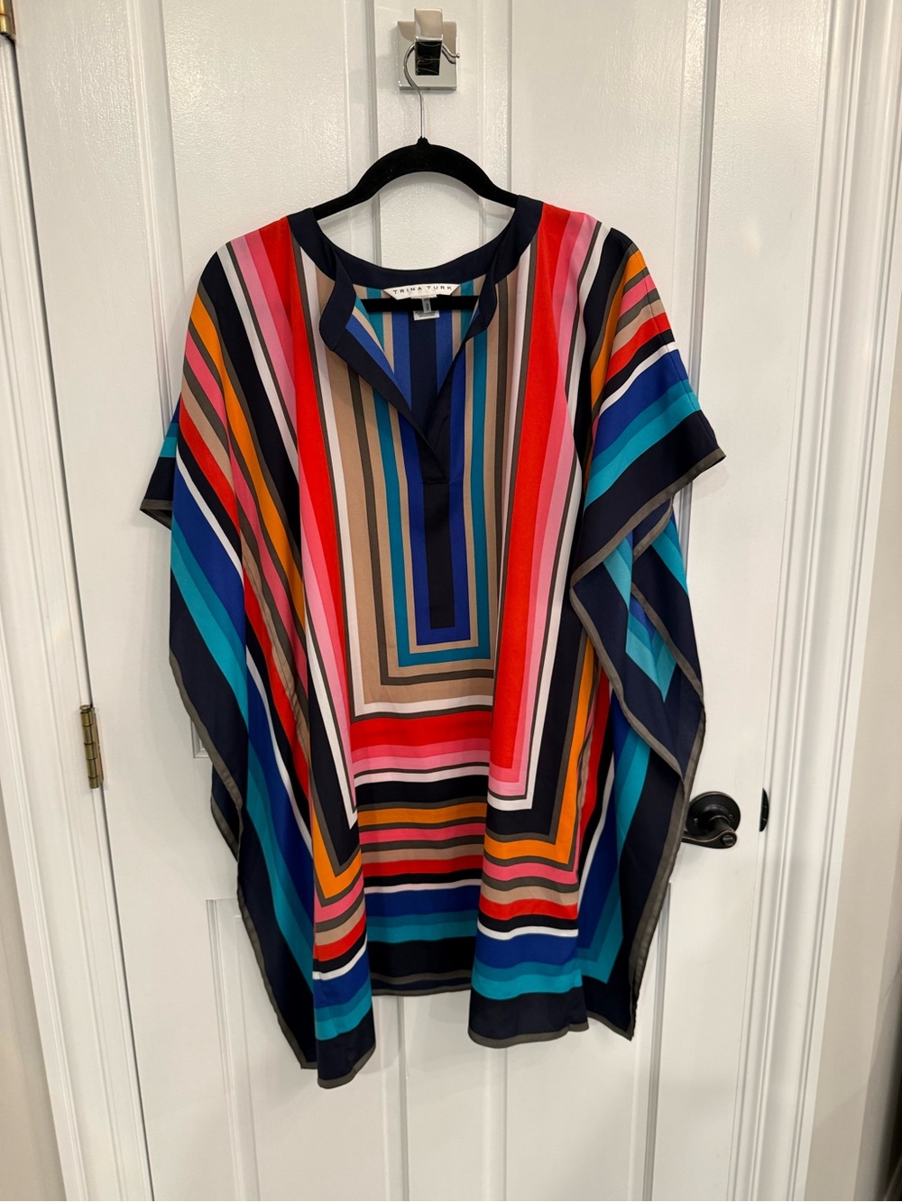 Trina Turk Multi-Stripe V-Neck Women's Top/Dress